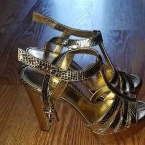 Michael Kors Gold Heels